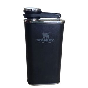 Stanley Classic Easy Fill Black Stainless Hip Flask Leakproof Camping Travel
